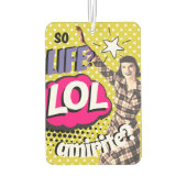 Comic Book Pop Art Retro Funny Text Autolufterfrischer (Rückseite)