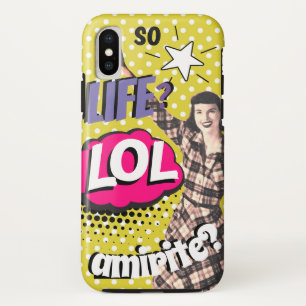 Comic Book Pop Art Retro Lady Funny Case-Mate iPhone Hülle