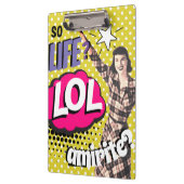 Comic Book Pop Art Retro Lady Funny Klemmbrett (Links)