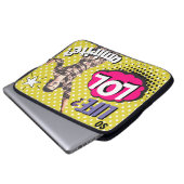 Comic Book Pop Art Retro Lady Funny Laptopschutzhülle (Vorne Knopf)