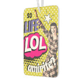 Comic-Book Pop-Art Retro Lustiger Text Autolufterfrischer (Links)