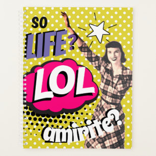 Comic-Book-Pop-Art-Retro-lustiger Text Planer