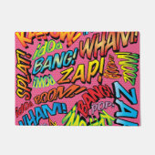 Comic Book Pop Art Sounds Fußmatte (Vorderseite)