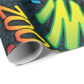 Comic Book Pop Art Sounds Geschenkpapier (Rolleneckpunkt)