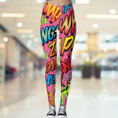 Comic Book Pop Art Sounds Leggings