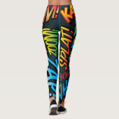 Comic Book Pop Art Sounds Leggings (Rückseite)
