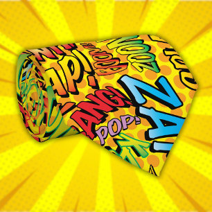 Comic Book Pop Art SOUNDS Superhelden Krawatten