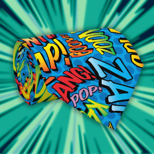 Comic Book Pop Art Sounds Superhero Krawatte