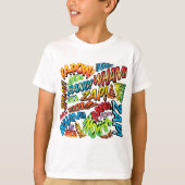 Comic Book Pop Art Sounds T-Shirt (Vorderseite)