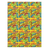 Comic Book Pop Art Sounds Tischdecke (Vorderseite)