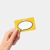 Comic Book Pop Art Speech Blase Ausweis (Handheld)