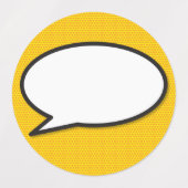 Comic Book Pop Art Speech Blase Etiketten (Design 2)