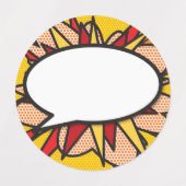 Comic Book Pop Art Speech Blase Etiketten (Design 2)