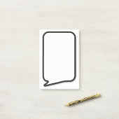 Comic Book Pop Art Speech Blase Post-it Klebezettel (Auf Schreibtisch)