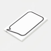 Comic Book Pop Art Speech Blase Post-it Klebezettel (angewinkelt)