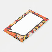 Comic Book Pop Art Speech Blase Post-it Klebezettel (angewinkelt)