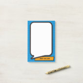 Comic Book Pop Art Speech Blase Post-it Klebezettel (Auf Schreibtisch)