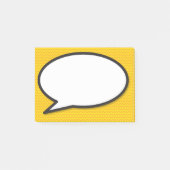 Comic Book Pop Art Speech Blase Post-it Klebezettel (Vorderseite)