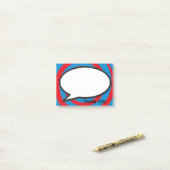Comic Book Pop Art Speech Bubble Vielen Dank Post-it Klebezettel (Auf Schreibtisch)