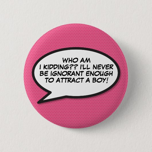 Comic-Book-Pop-Art-Sprechblase Button (Vorderseite)