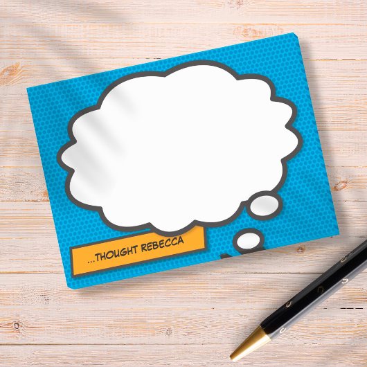 Comic-Book-Pop-Art-Sprechblase Post-it Klebezettel
