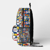 Comic-Book-Pop-Art-Superheld Bedruckter Rucksack (Rechts)