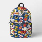 Comic-Book-Pop-Art-Superheld Bedruckter Rucksack (Vorderseite)