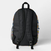 Comic-Book-Pop-Art-Superheld Bedruckter Rucksack (Rückseite)