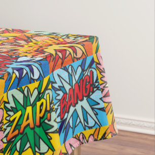 Comic Book Pop Art Superheld Tischdecke