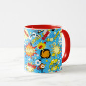 Comic Book Pop Art Tasse (VorderseiteRechts)