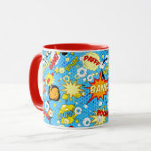Comic Book Pop Art Tasse (Vorderseite Links)