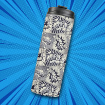 Comic Book Pop Art Thermal Tumbler