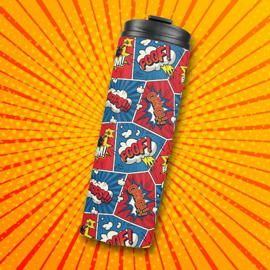 Comic Book Pop Art Thermal Tumbler Thermosbecher