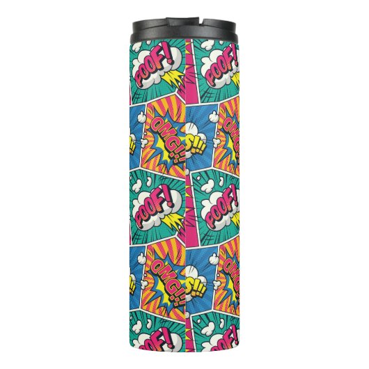 Comic Book Pop Art Thermosbecher (Rückseite)