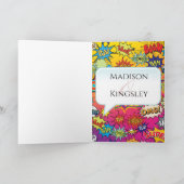 Comic Book Pop Art 💥 🎉 unglaubliche Hochzeit Dankeskarte (Innenseite)