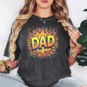Comic-Book-Pop-Art-Vater Vatertag Explosion T-Shirt