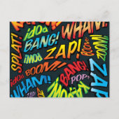 Comic Book Pop Art Wedding Einladung (Rückseite)