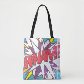 Comic Book Pop Art WHAM! BANG! Retro Tasche (Vorderseite)