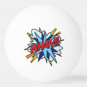 Comic Book Pop Art WHAM BANG Tischtennisball (Vorderseite)