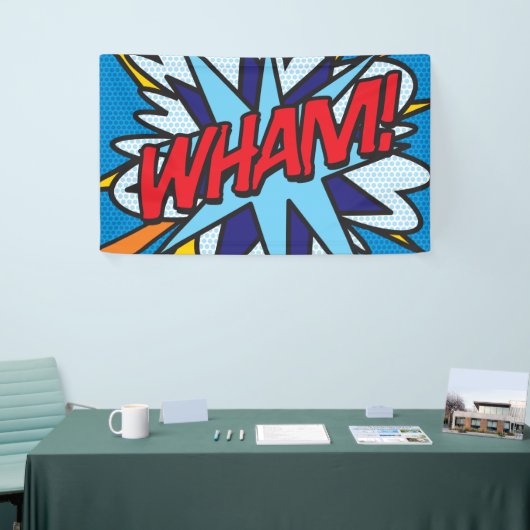 Comic Book Pop Art WHAM! Banner (Messeveranstaltung)