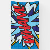 Comic Book Pop Art WHAM! Banner (Vertikal)