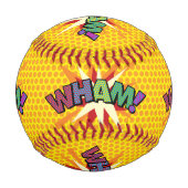 Comic Book Pop Art WHAM! Baseball (Rückseite)