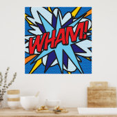 Comic Book Pop Art WHAM Poster (Küche)