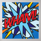 Comic Book Pop Art WHAM Poster (Vorne)