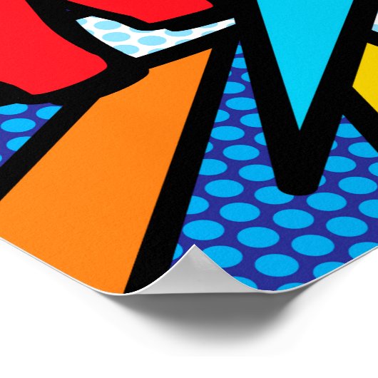 Comic Book Pop Art WHAM Poster (Ecke)