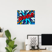 Comic Book Pop Art WHAM Poster (Heimbüro)