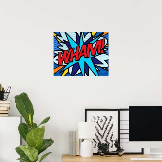 Comic Book Pop Art WHAM Poster (Heimbüro)