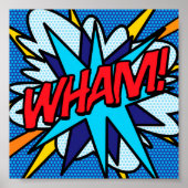 Comic Book Pop Art WHAM Poster (Vorne)