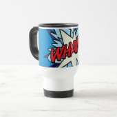Comic Book Pop Art WHAM! Reisebecher (Vorderseite Links)