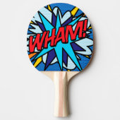 Comic Book Pop Art WHAM! Tischtennis Schläger (Vorderseite)
